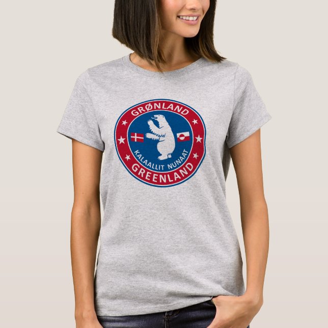 T-shirt Emblème du Groenland (Devant)