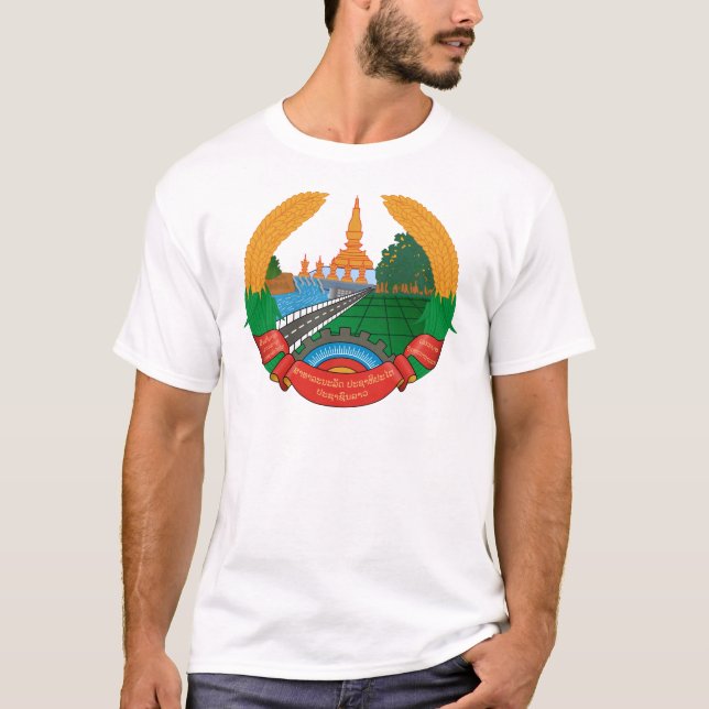 T-shirt emblème du laos (Devant)