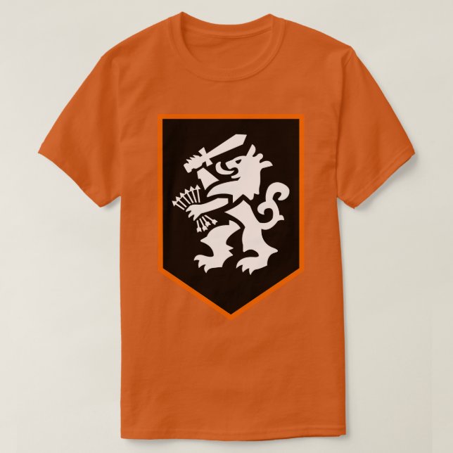 T-shirt emblème du lion Pays-Bas orange (Design devant)