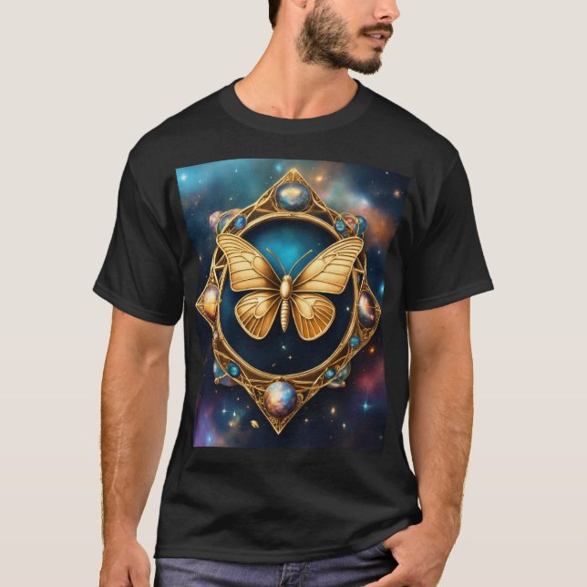 T-shirt Emblème du papillon céleste (Devant)