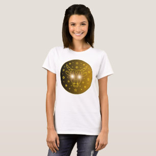 T-shirt Emblème du zodiaque Taureau Symbole céleste mini