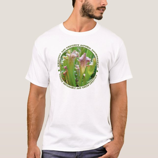 T-shirt Emblème écologique circulaire (Devant)