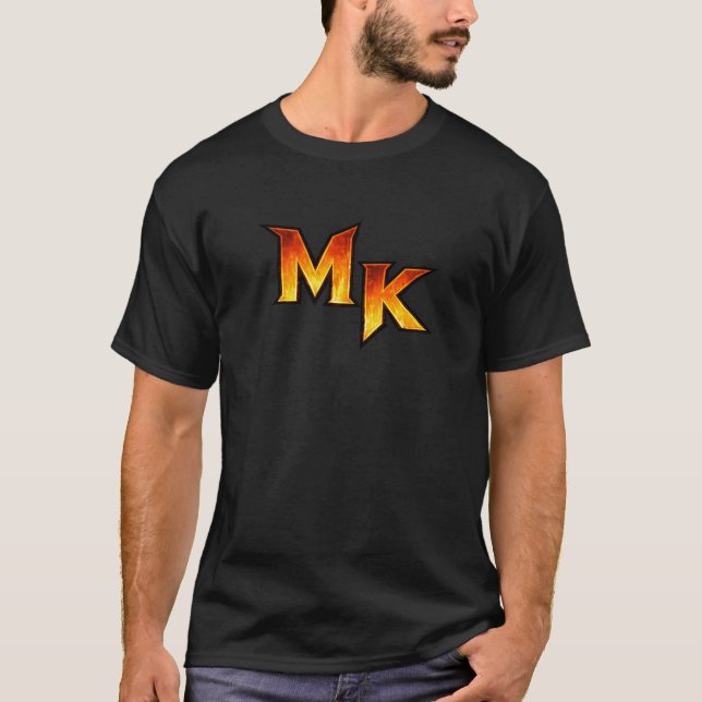 T-shirt Emblème gothique infernal MK (Devant)