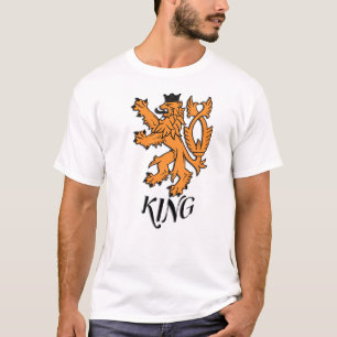 T-shirt Emblème héraldique du lion couronné Crête du lio