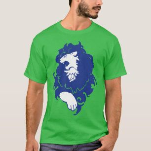 T-shirt Emblème incendie Trois Maisons Lions Bleu Emblème