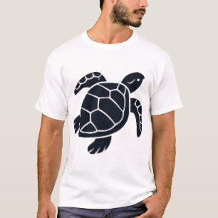 T-shirt Emblème Logo Tortue Tortue à Oreilles Rouges Copie