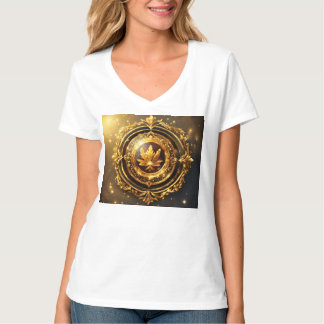 T-shirt Emblème Majestic Golden Laurel