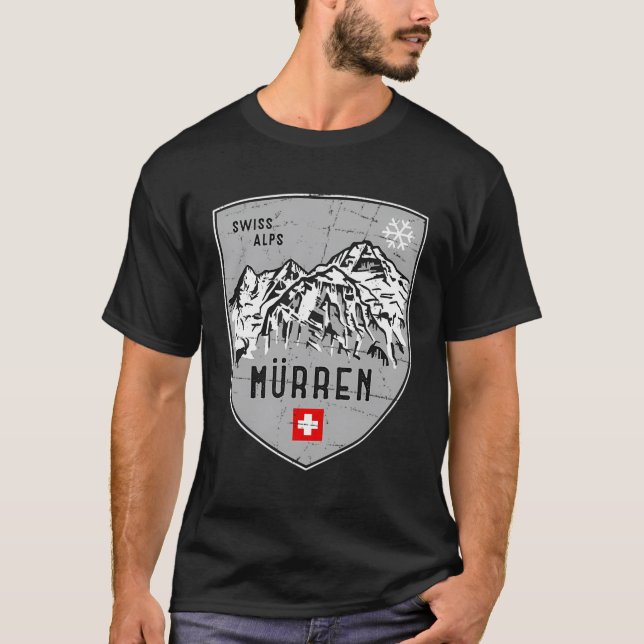 T-shirt Emblème Murren Suisse (Devant)