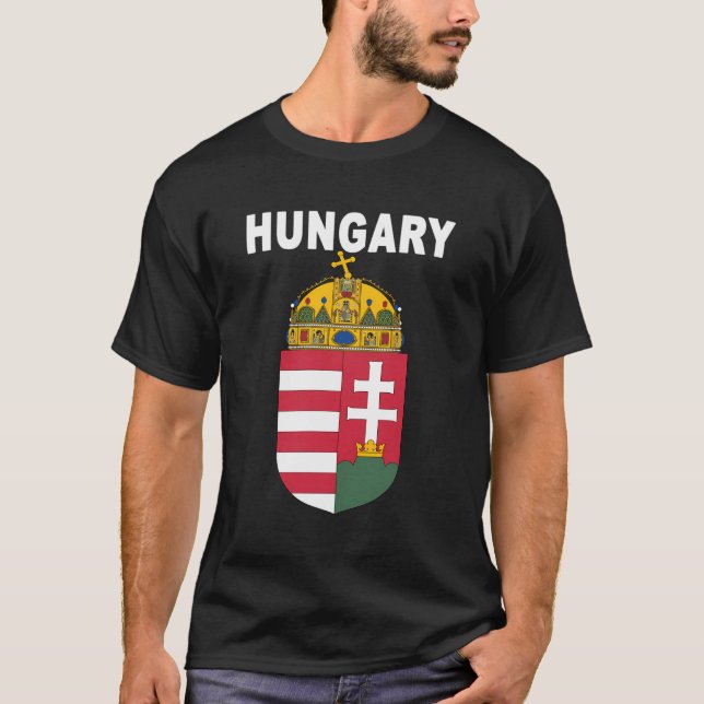 T-shirt Emblème national de Hongrie (Devant)