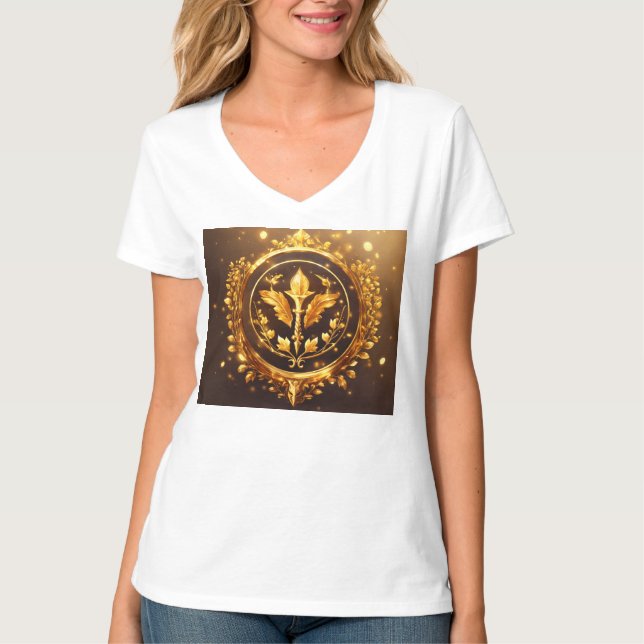 T-shirt Emblème "P&D" de Regal Golden Laurel (Devant)