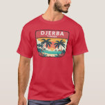 T-shirt Emblème rétro de Djerba Tunisie<br><div class="desc">Design vectoriel Djerba. Djerba,  une île au large de la Tunisie,  est connue pour ses plages méditerranéennes.</div>