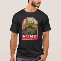 Emblème Rome Italie Travel Retro