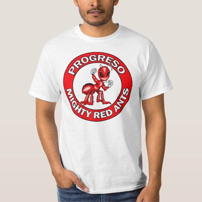 T-shirt Emblème rond de fourmis rouges de Progreso (Devant)