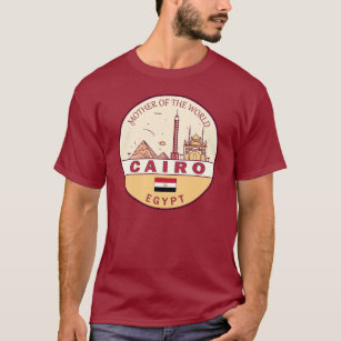 T-shirt Emblème Skyline de la ville du Caire