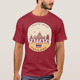 T-shirt Emblème Skyline Pattaya Thaïlande City