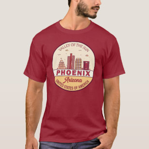 T-shirt Emblème Skyline Ville Phoenix Arizona