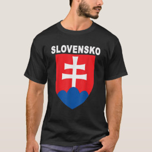 T-shirt Emblème slovène National Slovaquie Crest Design T