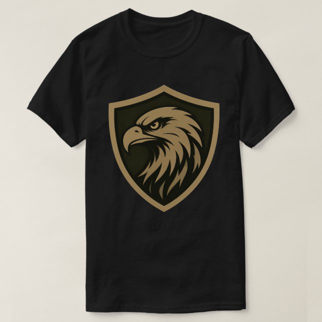 T-shirt Emblème Tactique Aigle Bouclier (Design devant)