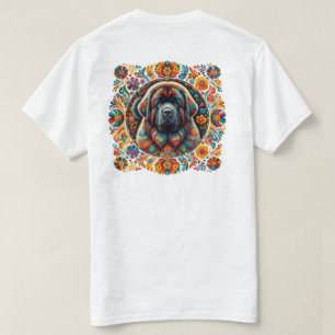 T-shirt emblème Terre-Neuve boho