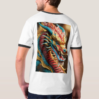 T-shirt Emboss de dragon mystique