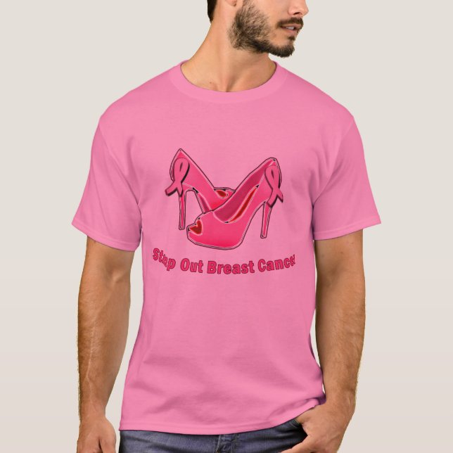 T-shirt Emboutissez les stylets de cancer du sein (Devant)