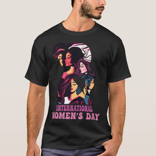 T-shirt Embrace Equity International Womens Day 2023 For W (Devant)