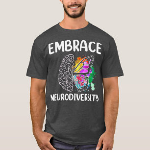 T-shirt Embrace Neurodiversity Autism ADHD ASD Rainbow Bra