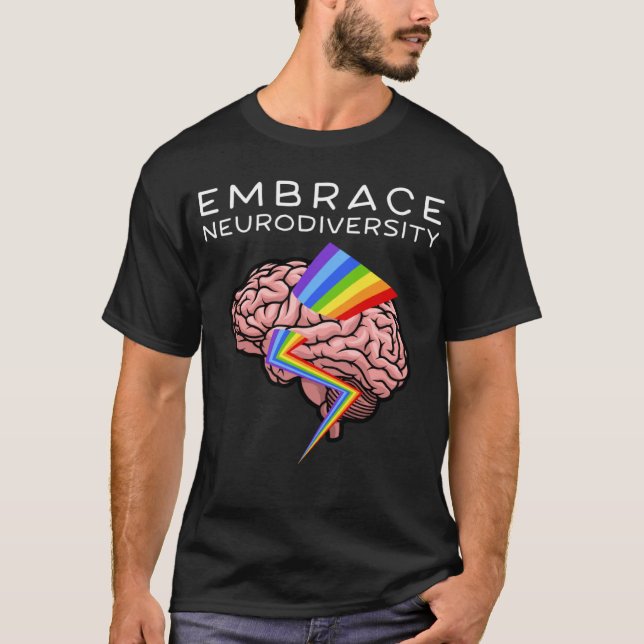 T-shirt Embrace Neurodiversity Autism Awareness ASD Men Wo (Devant)