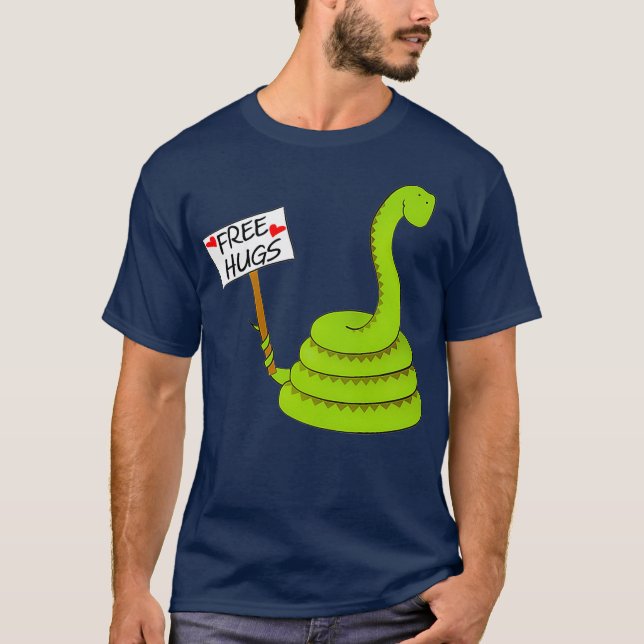 T-shirt Embranchements libres Funny boa constrictor python (Devant)
