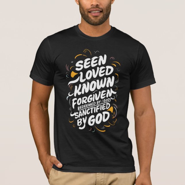 T-shirt Embrasse divine : Un message de foi et de rédempti (Devant)