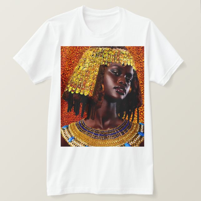 T-shirt "Embrasse la Majesté des Reines Nubiennes" (Design devant)