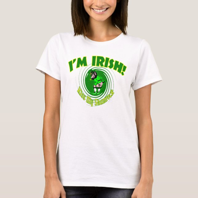 T-shirt Embrasse ma Shamrock femme (Devant)