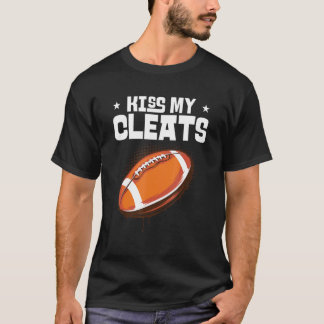 T-shirt Embrasse Mes Cleats Lineman Tacker Football Améric
