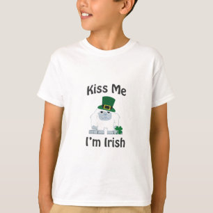 T-shirt Embrasse-moi Je suis Irish Yeti