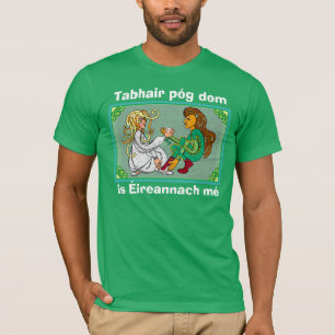 T-shirt Embrasse-moi je suis irlandais
