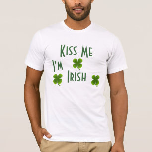 T-shirt Embrasse-moi Je suis irlandais