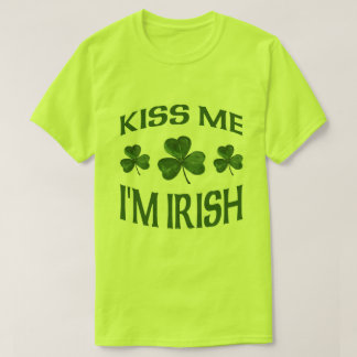 T-shirt Embrasse-moi Je suis irlandais