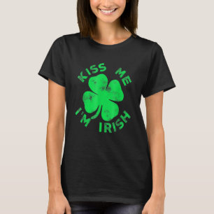 T-shirt Embrasse-moi Je suis Irlandais Amusant Saint Patri