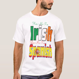 T-shirt Embrasse-moi je suis Irlandais Je m'aime Je suis E