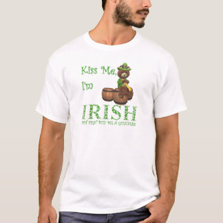 T-shirt Embrasse-moi Je suis Irlandais, mais d'abord Achèt