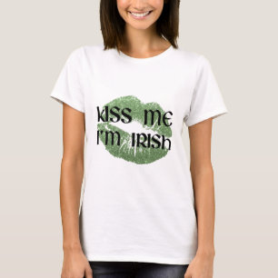 T-shirt Embrasse-moi Je suis Irlandais - Saint Patrick's D