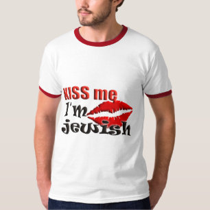 T-shirt Embrasse-moi Je suis juif