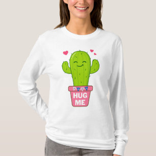 T-shirt embrasse-moi, je suis un gentil cactus