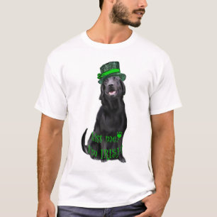 T-shirt Embrasse-moi, je suis un laboratoire noir irlandai