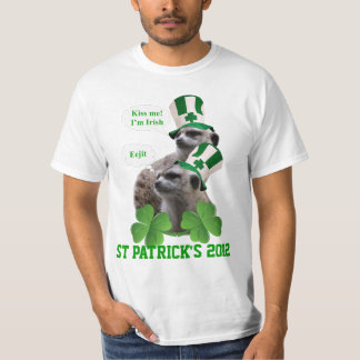 T-shirt Embrasse-moi Je suis un meerkat design irlandais