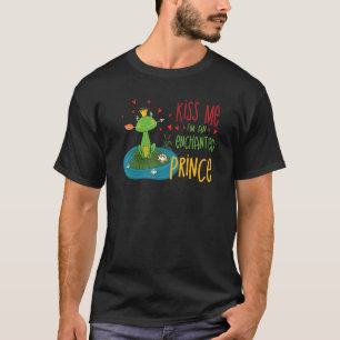 T-shirt Embrasse-moi Je suis un Prince enchanté Amour Sarc