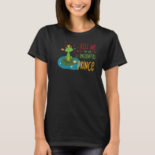T-shirt Embrasse-moi Je suis un Prince enchanté Amour Sarc
