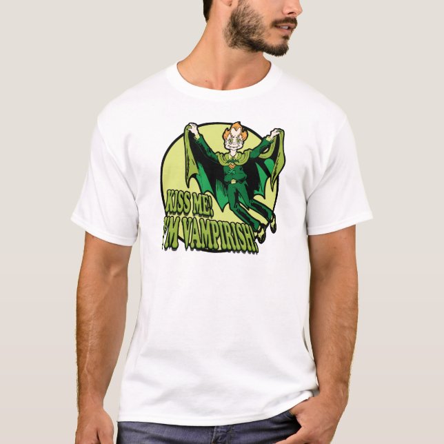 T-shirt Embrasse-Moi ! Je suis Vampirish ! (Devant)