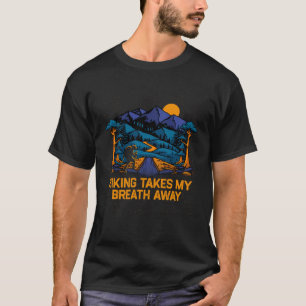 T-shirt Embrasse-moi Randonnée Nature Hiker Trees Cam