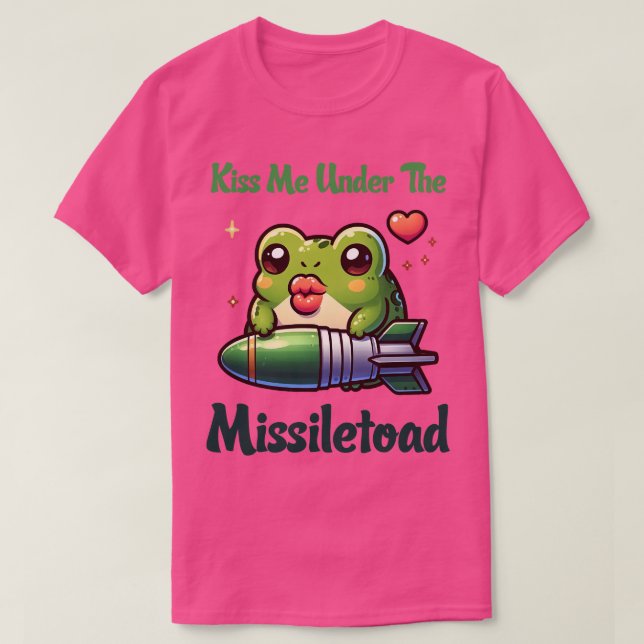 T-shirt Embrasse-Moi Sous Le Missile Toad Illustration (Design devant)
